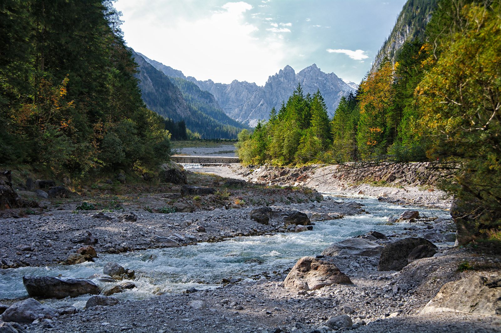 Geschiebesperre im Wimbachtal