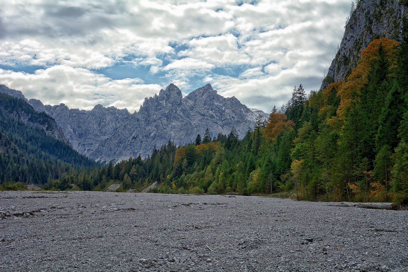 Blick ins Tal vom Wimbachgries aus