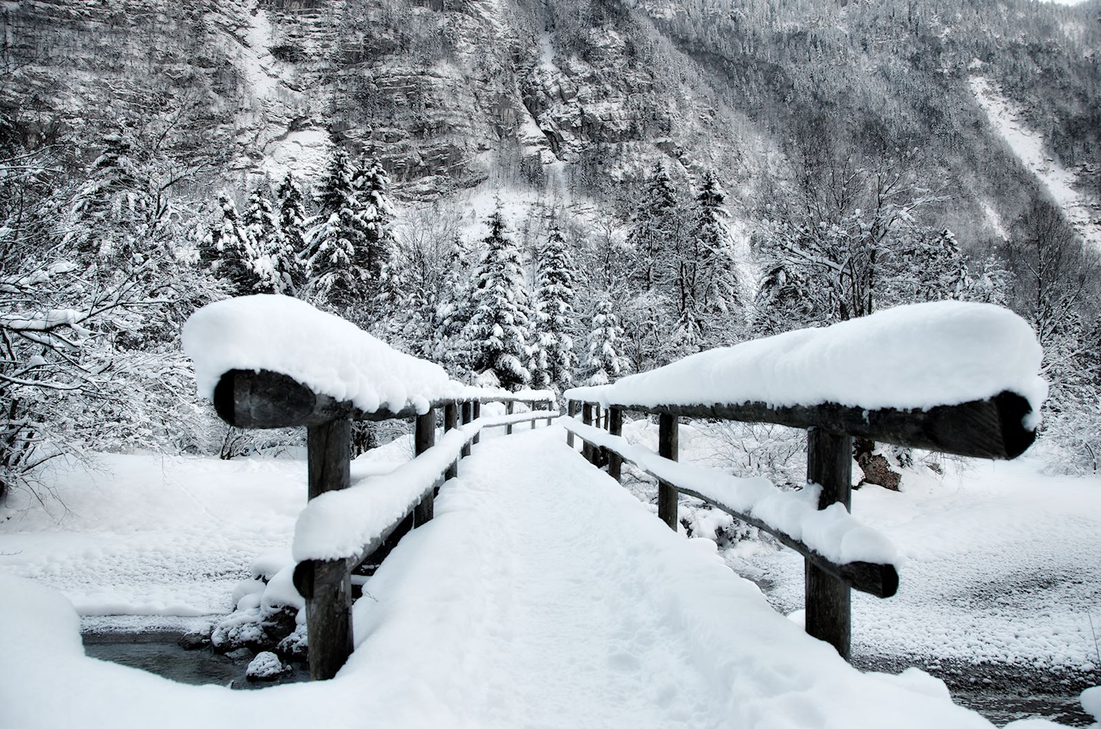 Brücke über den Torrenerbach im Bluntautal