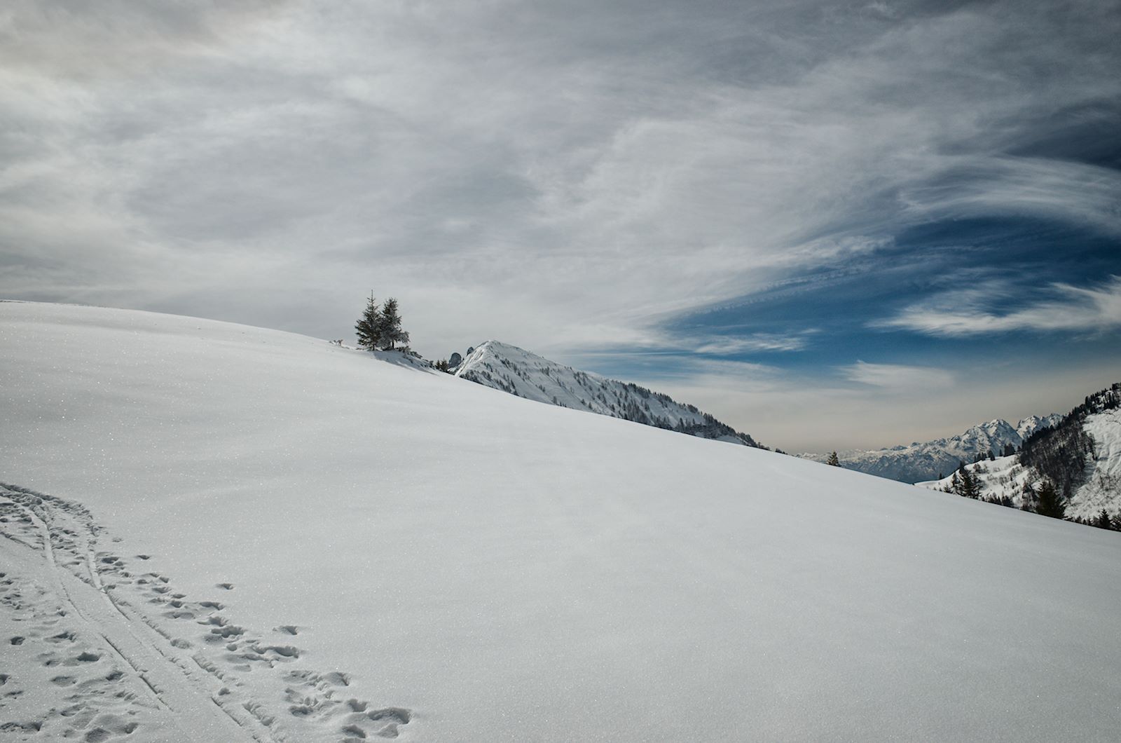 Blick auf Regenspitz von der Feichtensteinalm aus