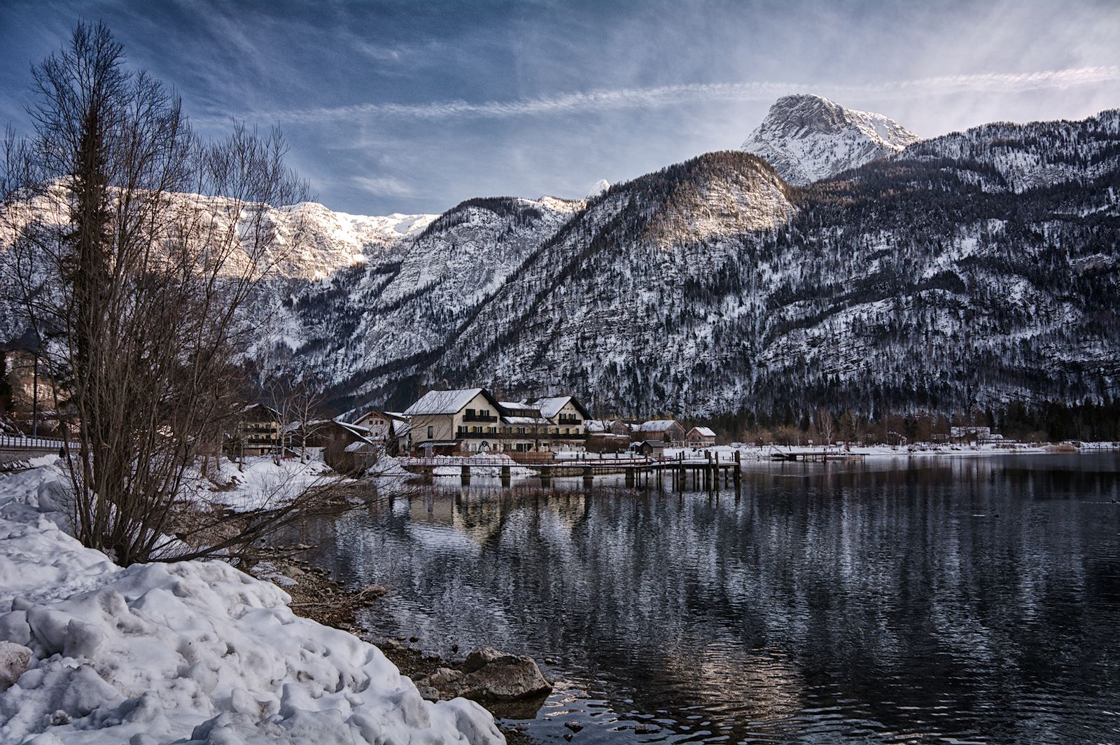 Blick auf Obertraun am Hallstättersee