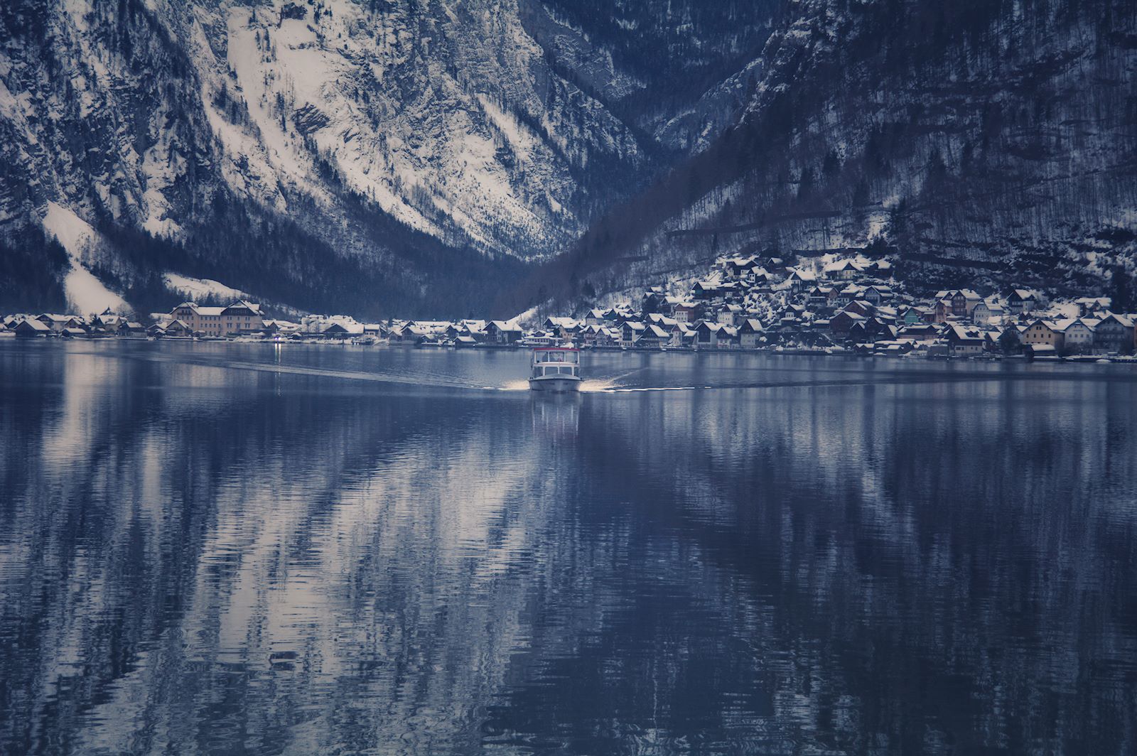 Die Fähre aus Hallstatt am Hallstättersee